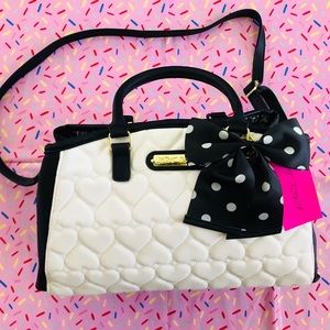 Betsey Johnson Heart Satchel